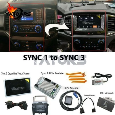SYNC 1 to SYNC 3 Upgrade Kit 3.4V Carplay APIM Module 4" TO 8" for Ford Ranger - Image 1 of 4