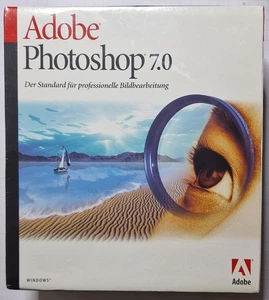 ORIGINAL ADOBE PHOTOSHOP 7.0 PACKAGE - WINDOWS - DEUTSCH - NEU & VERSIEGELT TOP! - Bild 1 von 6
