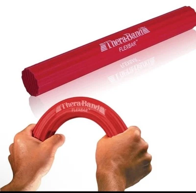 Barra de terapia de codo de tenis THERABAND FlexBar aliviar tendinitis dolor fuerza de agarre Foto 1 de 4