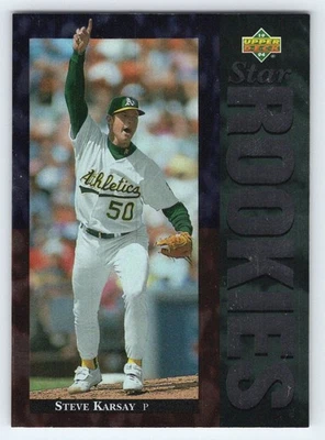 1994 Upper Deck Steve Karsay #20 Electric Diamond Oakland Athletics - Image 1 of 2