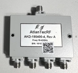 RF Mikrowellen Splitter 18GHz-40GHz 4 Wege AtlanTecRF 3,5mm 2,92mm - Bild 1 von 3