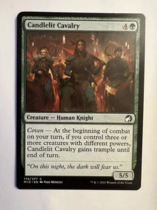 MTG Innistrad Midnight Hunt Candlelit Cavalry 175/277 Magic the Gathering NM - Picture 1 of 2
