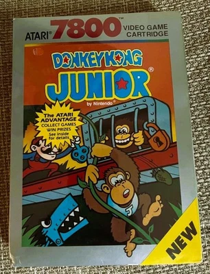 SEALED! 1988 Atari 7800 Donkey Kong Junior by Nintendo Video Game Cartridge - Image 1 of 4