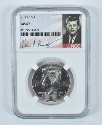 2013-P Kennedy Half Dollar MS67 NGC Special Label *7654 - Image 1 of 4