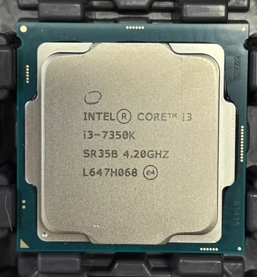 Intel Core i3-7350k LGA 1151 CPU processor Kaby Lake 4.2GHz dual core i3-7350k - Image 1 of 3