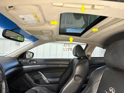 08-13 INFINITI G37 CUPÉ TECHO CORREDIZO VENTANA DE CRISTAL SOLAMENTE Foto 1 de 4