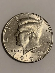 Moneda de medio dólar Kennedy 1994-D. - Imagen 1 de 2