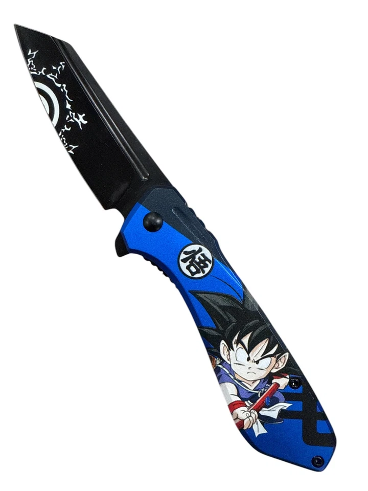 Anime themed Spring Assisted Pocket Knife - Collectible Anime Design Edc pF85A - Изображение 1 из 3