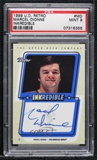 1999-00 Upper Deck Retro Inkredible Marcel Dionne #MD PSA 9 MINT Auto HOF