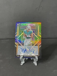 2021 Obsidian Rookies Electric Etch Orange 44/75 Hunter Long Rookie Auto RC - Picture 1 of 3