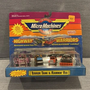 Micro Machines 1989 Highway Warriors Terror Tank & Rammin' Rig No. 6430 Galoob - Picture 1 of 12