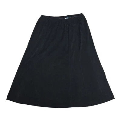 High Waist Coastal Cowgirl Black Midi Skirt XL Velvet Suede Feel Requirements  - Image 1 of 4