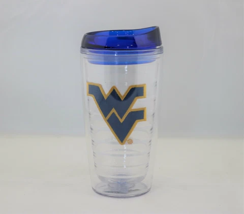 West Virginia Mountaineers NCAA Officially Licensed 16oz Tumbler w/Lid Cover