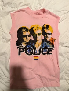 Authentic Vintage 1983 The Police North America Tour ärmelloses Konzert T-Shirt - Bild 1 von 3