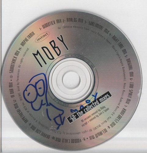 Moby Autographed CD Booklet Flower MU386 | eBay