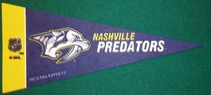 NASHVILLE PREDATORS NHL MINI PENNANT, NEW & MADE IN USA - Picture 1 of 1