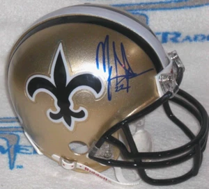 MINI CASCO FIRMADO POR MARK INGRAM DE LOS SANTOS DE NUEVA ORLEANS - Alabama - J.S.A. CERT. - Imagen 1 de 7