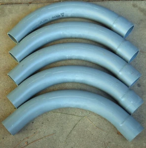 SET BESTEHEND AUS 5 Atkore - 2" 90 GRAD PVC ELLENBOGEN mit GLOCKE - Bild 1 von 5