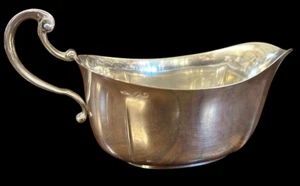 Antique Christofle Sterling Silve Sauce Boat with Handle Hallmarked 19th Century - Picture 1 of 14
