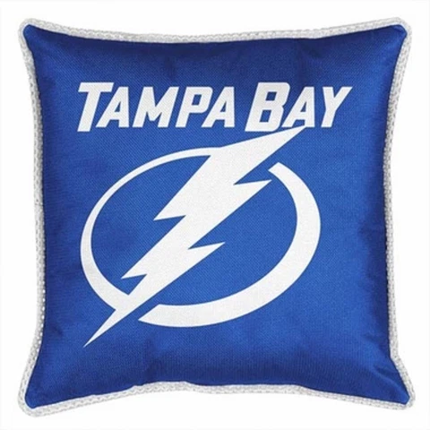 NEW Tampa Bay Lightning SIDELINES Jersey Material Toss Pillow Cover