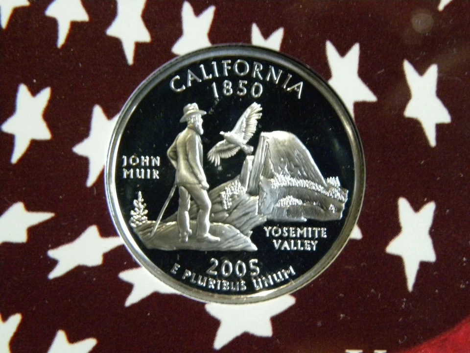 2005 S SILVER GEM PROOF CALIFORNIA STATE QUARTER 90% SILVER FREE SHIP - Image 1 of 1