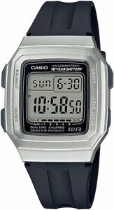 Casio F201WAM-7A Resin Band Silver Digital Watch
