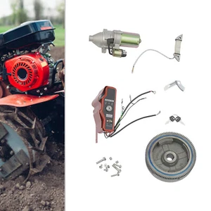 KIT DE ARRANQUE ELÉCTRICO PARA HONDA GX390 13HP VOLANTE LLAVE DE ARRANQUE BOBINA INTERRUPTOR - Imagen 1 de 23