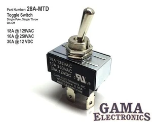 Interruptor de palanca apagado de un solo polo 30 posiciones SPST - 28A-MTD - Imagen 1 de 3