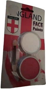 ENGLAND RUGBY SIX NATIONS WORLDCUP 2024 FOOTBALL SUPPORTERS FACE PAINT FLAG KIT - Picture 1 of 6