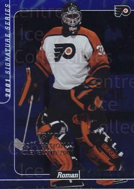 2000-01 BAP Signature Series National Cleveland Sapphire #297 Roman Cechmanek - Image 1 of 1