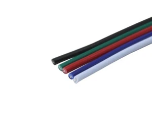 Kabel Litze 5x0,3mm² flach 5-adrig RGBW RGBWW RGB LED Anschlusskabel - Bild 1 von 1