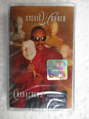 Characters by Stevie Wonder Rare 1995 Malaysia Cassette Tape New Sealed - Image 1 of 3