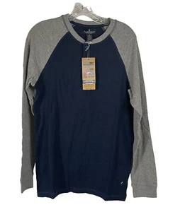 Camisa Raglán Sastre Vintage Manga Larga Azul Gris Brezo Pequeña - Imagen 1 de 8