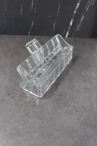 Circa 1905 - 1935 Heisey Elegant Glass Wide Flat Panel Domino Sugar Cube Holder  - Picture 1 of 5