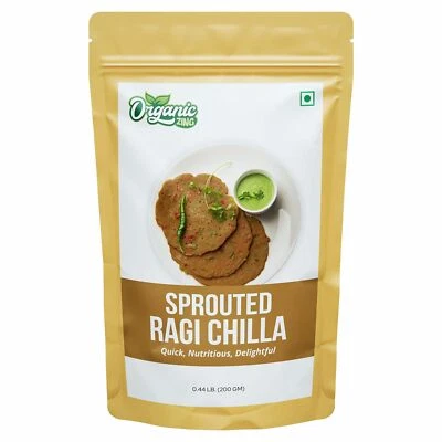 Organic Zing Quick & Delicious Sprouted Ragi Chilla Mix,Made with Sprouted Ragi - Image 1 of 4