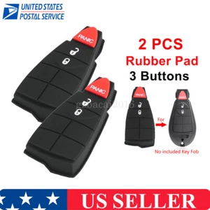 2 Remote Key Fob Rubber Pad 3 Button for Chrysler Town & Country 2008-16 IYZC01C - Foto 1 di 6
