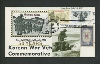 Ranto Cachet 美国 FDC #3803 2152 带 921 朝鲜战争退伍军人 军事 2003 — 第 1/2 张图片