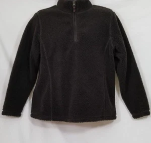 Lands' End Herren braun Viertel Reißverschluss Langarm Pullover Größe Medium - Bild 1 von 6