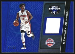 2016-17 Totally Certified Materials Blue #10 Stanley Johnson Jersey /99