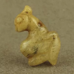 Antiguo colgante de pájaro tallado en cristal antiguo de la cultura china HongShan neolítico - Imagen 1 de 8