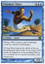 4x Mahamoti Djinn MTG 8th Edition NM Magic Regular