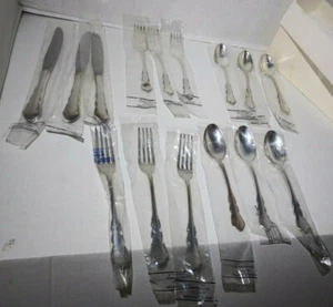 REED & BARTON Silver Plate 15 PC Flatware SET UNOPENED Fork Spoon Knife  - Picture 1 of 10