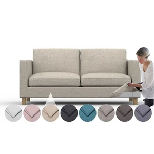 Komfortbezug für Karlanda 2-Sitzer Sofa - Kaschmirmischungen auslaufsicherer Stoff - Bild 1 von 28