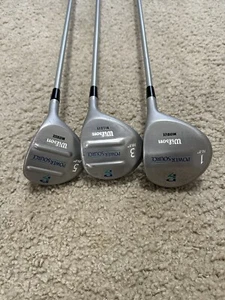 Wilson MID-SIZE Titanium Composite (1W-3W-5W) 3Pc Wood Set RH~Reg Graphite Shaft - Picture 1 of 7