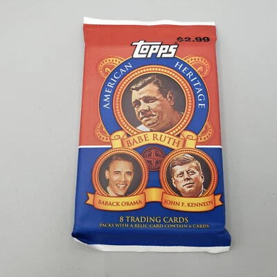 2008 Topps American Heritage President Heroes Sealed Trading Card Pack - Image 1 of 4