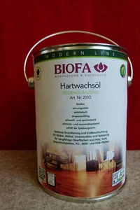 Biofa 2055 Hartwachsöl 2,5l für ca.40m² Bioöl Naturfarbe für Fussböden + Möbel - Bild 1 von 5