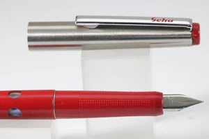 Geha No. vintage Pluma estilográfica fina roja 705, CT - Imagen 1 de 9