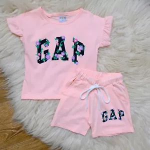 NWT Gap pink set of tshirt and short for Baby Girl - Picture 1 of 3