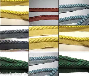 Insertion Piping Cord 9mm Flanged Curtain/Upholstery  Several Colours - Picture 1 of 8