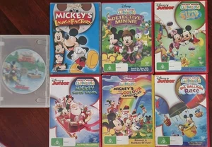 Disney - Mickey Mouse Clubhouse DVDs Set, One Missing DVD Cover, GC - Picture 1 of 11